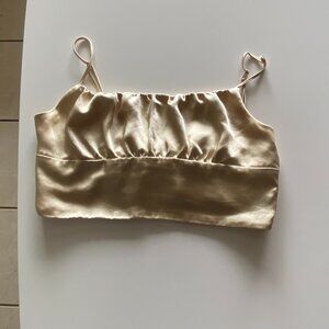 Zara Gold Crop Top
